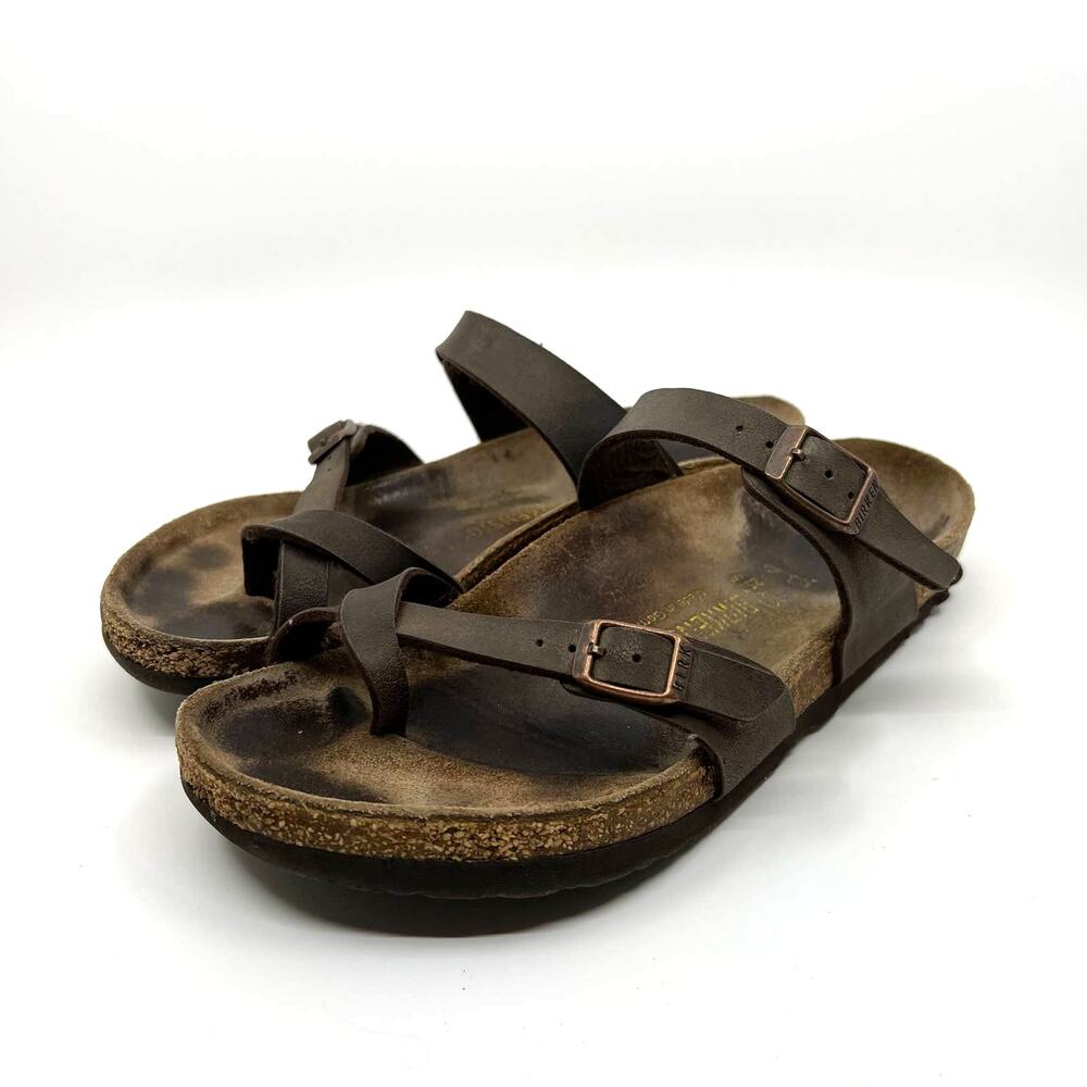 Birkenstock Mayari Brown Leather Sandals Women's 8 US
